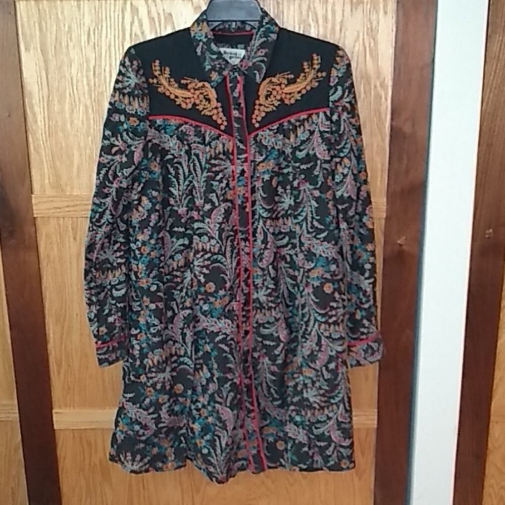 Holding Horses dress Western embroidered